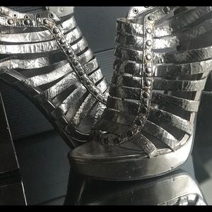 Jessica Simpson Metallic Gladiator Sandals